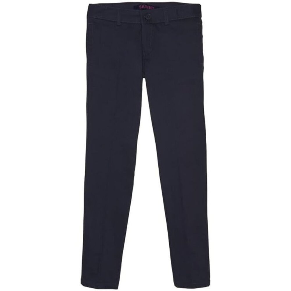 French Toast Girls' Adjustable Waist Stretch Twill Straight Leg Pant